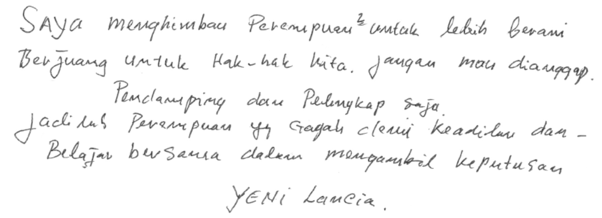 Yeni's Quote